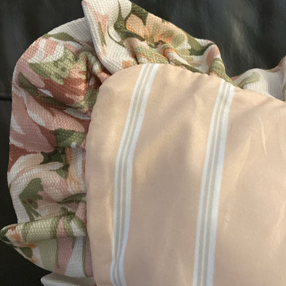 Royal Court Home ESTELLE Floral Euro Sham with Ruffle Trim, 26” x 26” NIP - Picture 6 of 10